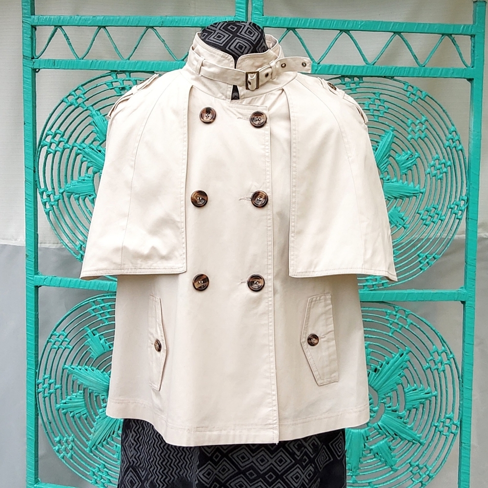 CECICO Double Breasted Cape Jacket